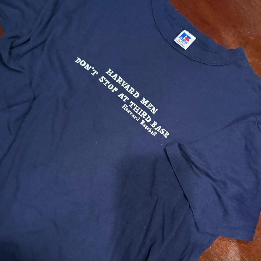 VINTAGE Harvard Baseball T-Shirt